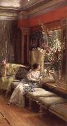 Sir Lawrence Alma-Tadema,OM.RA,RWS Vain Courtship France oil painting artist